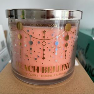 NEW Bath & Body Works 3-wick candle - Peach Bellini